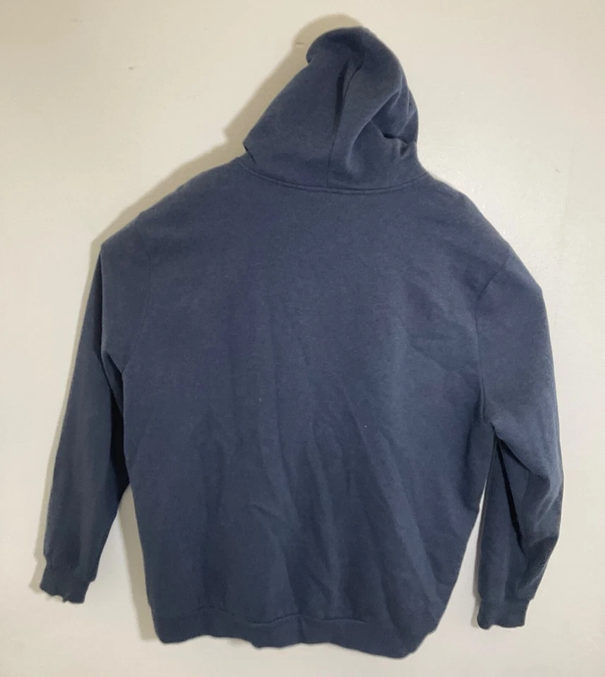 Sudadera con Capucha Puma Para Hombres 3XL Azul Cremallera Completa con Bolsillos Canguro y Capucha con Cordón Foto 3 de 3