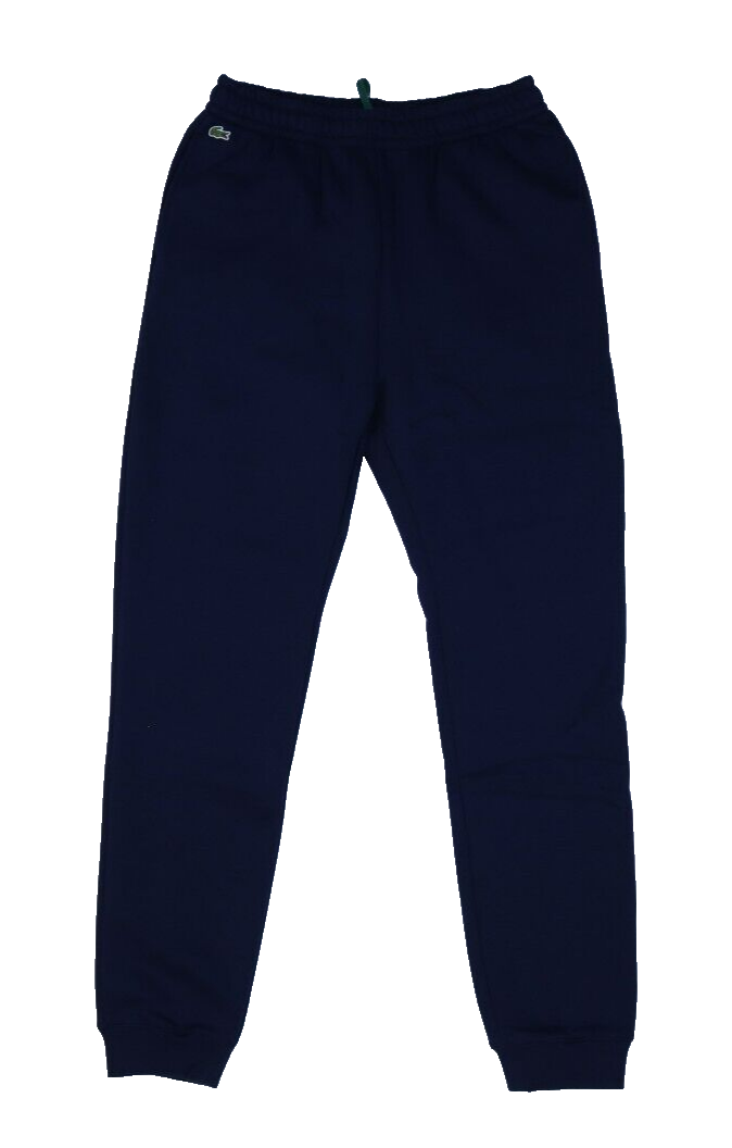 Lacoste Youth Kids Cotton Blend Sweatpants Navy Blue Casual Lounge