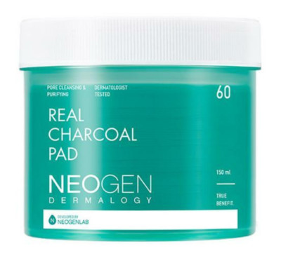 Neogen Real Charcoal Pad 60 Pads K-Beauty