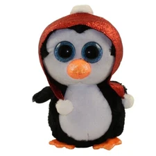 TY Beanie Boos - GALE the Penguin (Glitter Eyes) (Medium 9 inch) - MWMTs Boo Toy