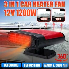 1200W Portable Electric Car Heater 12VDC Heating Fan Defogger Defroster Demister