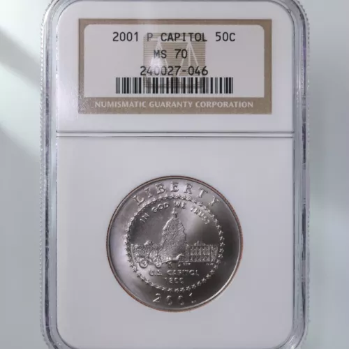 2001 P Capitol 50C NGC Certified MS70