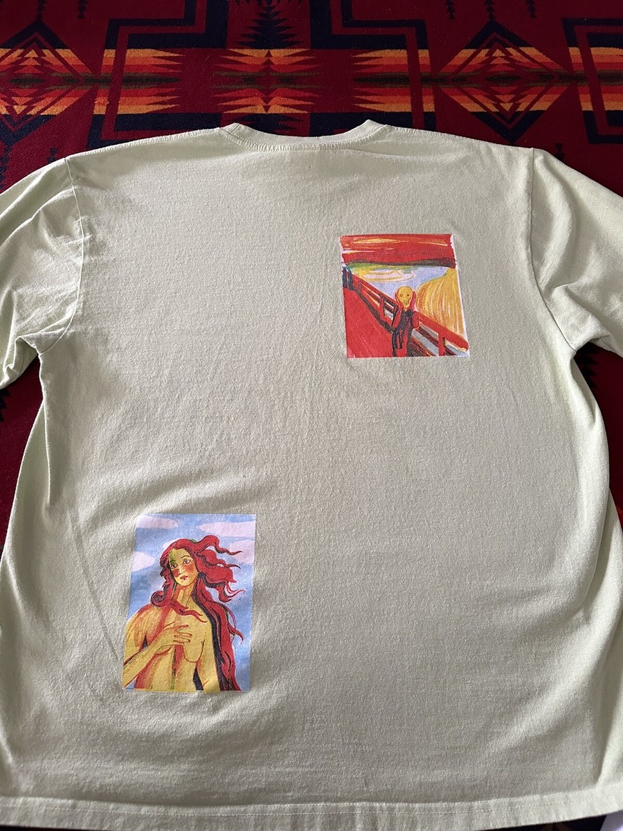 Tシャツ・カットソー Luxury Street Wear washed vintage monalisa unisexual Luxury Street Wear washed vintage smoke child unisexual (T