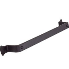 Small Black Hand Towel Holder for Bathroom - Handcrafted Farmhouse Wrought Ir...