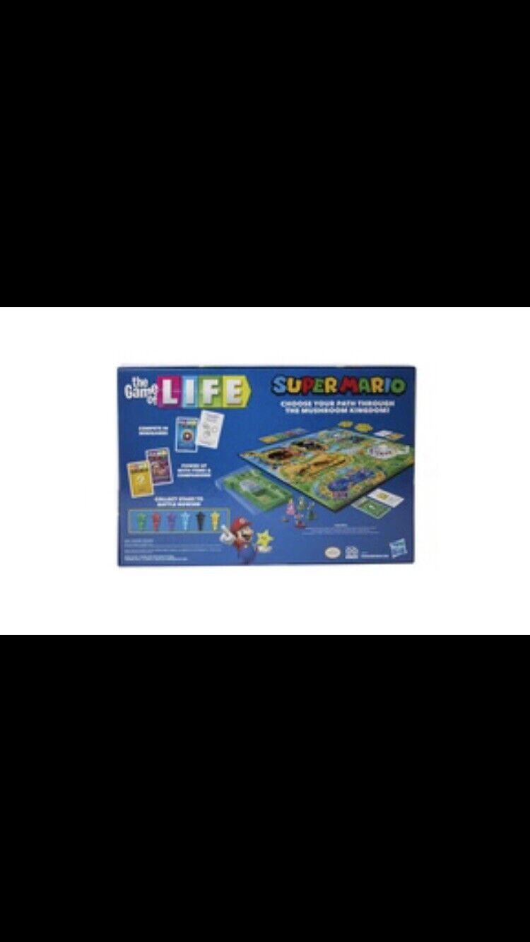 The Game of Life: Super Mario Edition Board Game for Kids Ages 8