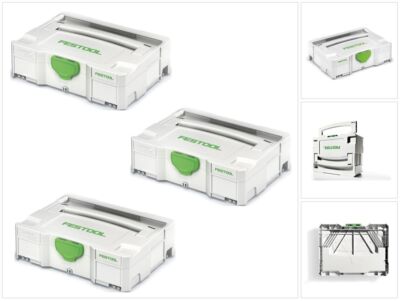 Festool Systainer 3 x SYS 1 TL T-LOC Werkzeug Koffer