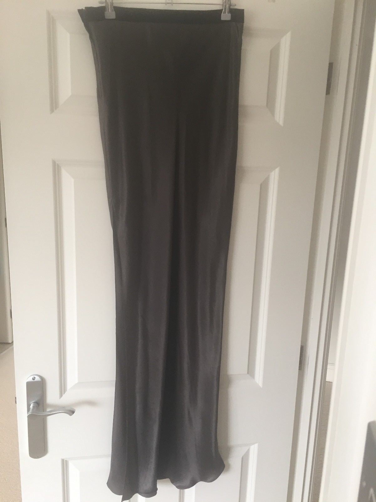 Beautiful top designer long steel grey maxi skirt by Lanvin BNWT £1000! size 8 image 3