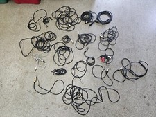Mixed Lot Of 19 Microphone Mic Audio Cable Cords Multiple Length
