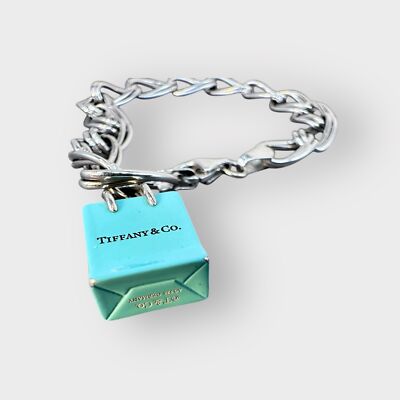 14k Tiffany&Co Oval Link Bracelet ( Tiffany&Co Charm is SS ) | eBay