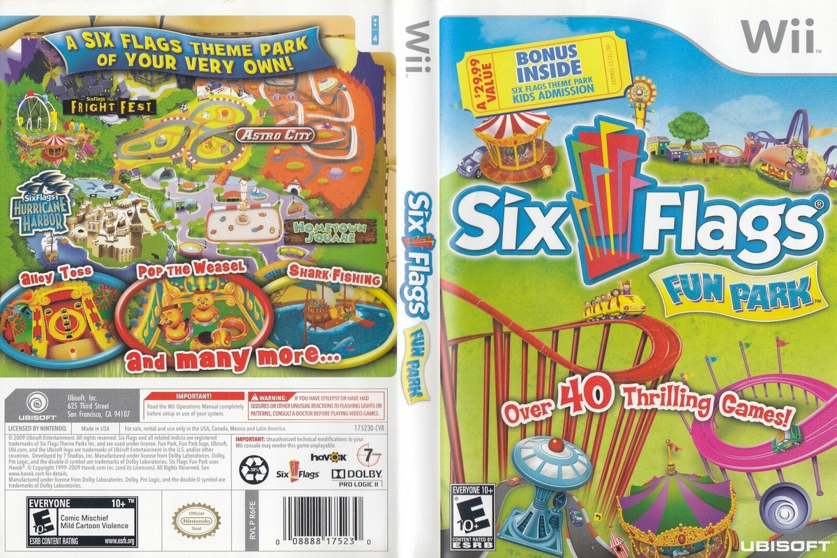 Six Flags Fun Park (Nintendo Wii) *COMPLETE* 8888175230| eBay