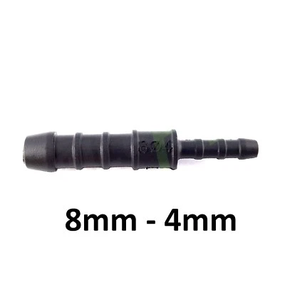 EASYPARTS4U Schlauchverbinder Gerade Reduzierer 8 mm 4 mm Kunststoff Verbindungsstück