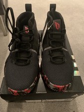 adidas Dame 5 - Black/Red Basketball Shoes Youth 6