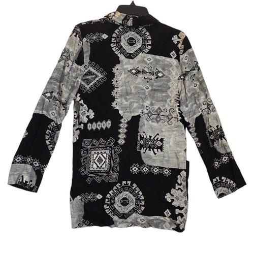 Vintage Kensington Square Blazer Small Long Sleeve Front Pockets 80's Black - Picture 5 of 9
