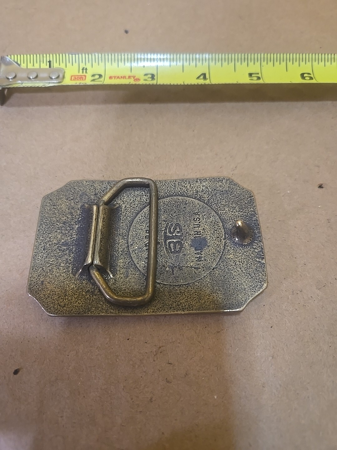 BTS Train Engine Rectangular Belt Buckle Solid Br… - image 2