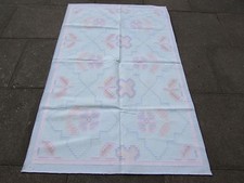 Alte Traditionell Handgemacht Indisch Dari Orientalisch Blau Baumwolle Kelim