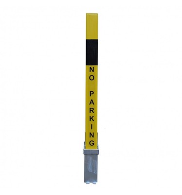H/D gelb 100P-K abnehmbarer Sicherheitspfosten & Logo ohne Parken (K/D, K/A)