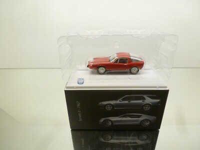 ATLAS CAR MUSEUM 3898014 SAAB SONNET II 97 1967 -RED  1:43 - GOOD IN BOX
