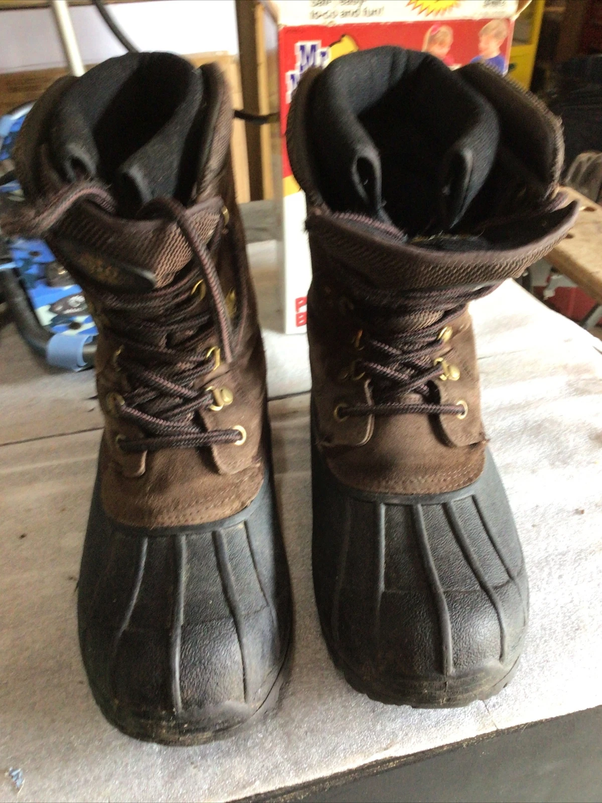 Quest Mens Pac Thinsulate Ultra Insulation Leather Upper Boots Size 8