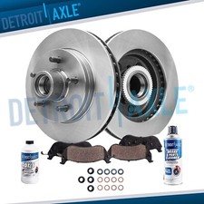 Front Disc Brake Rotors + Ceramic Brake Pads for Chevy GMC Suburban C1500 Tahoe