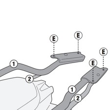 Staffe Attacchi per Piastre MONOKEY o MONOLOCK CFMoto 650 MT Multiterrain 21-23