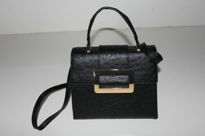 Grossi New York Women's Black Handbag NWT H961121 Polka Dot Pattern Shoulder