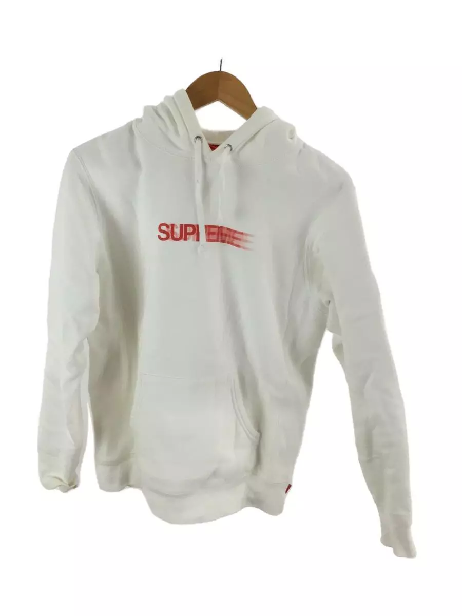 Supreme Hoodie S White Cotton Plain ss Motion Logo Hooded Sweatshirt