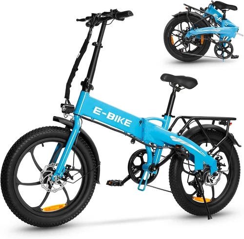 E-Bike 20" Electric Bike Fat Tire 850W Folding City Bicycle -Commuter Ebike US - Picture 2 of 10