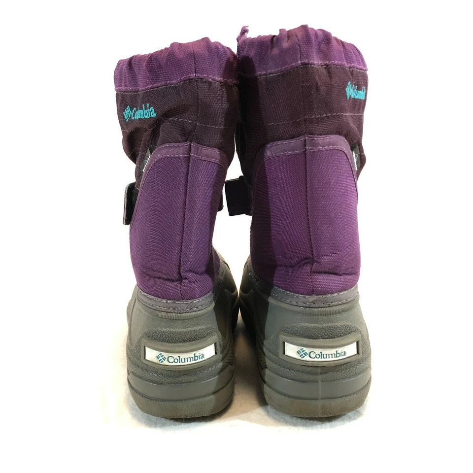 Columbia Powderbug Plus II Botas de Nieve Niñas Talla 12 Gris Púrpura BC1302-502 Foto 4 de 4