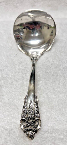 Wallace Grande Baroque Sterling Silver Solid Gravy Ladle 6 5/8 inch 75 Gram - Picture 1 of 9