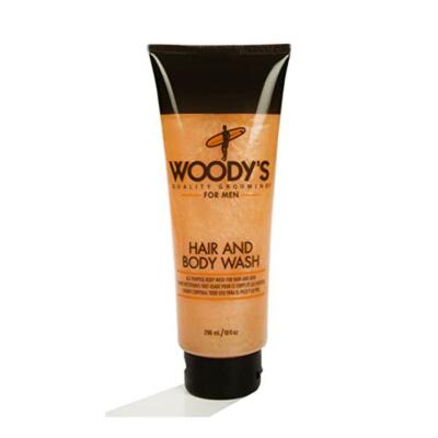 Woody's Hair and Body Wash 10 oz Sulfate Free Skin Shampoo Barber