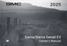 2025 GMC Sierra/Denali EV Owners Manual User Guide Reference Operator Book