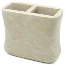 Creative Home Marble Bath Rectangular Toothbrush Holder - Curvy Shape
