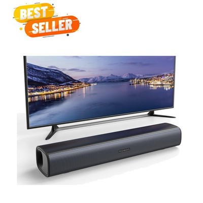 Home Audio Soundbar: 2.5-Inch Compact Design, Bluetooth, and Remote Control