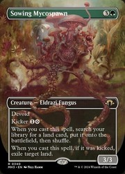 Sowing Mycospawn #340 Borderless Foil Modern Horizons 3