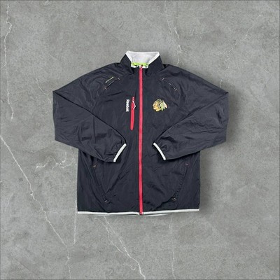 Vintage Reebok NHL Chicago Blackhawks Center Ice Kinetics Fit Windjacke