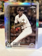 2025 Topps Chrome Update - Roki Sasaki Sepia Refractor Rookie Debut #USC73