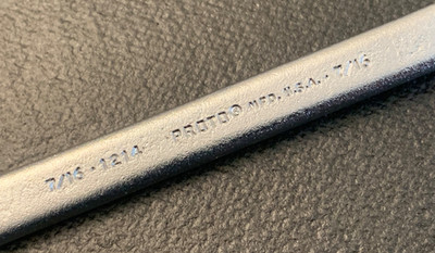 Vintage Proto 1214 7/16  Combination Wrench 12 Point Made in USA