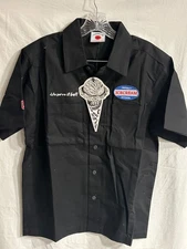 ICECREAM Black Patch Work Shirt Men's Small Detailed Pockets Short Sleeve NWT