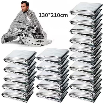 #ad #ad 5 3 2PC Emergency BLANKET Thermal Survival Safety Insulating Mylar Heat 82quot; X52quot; $3.19