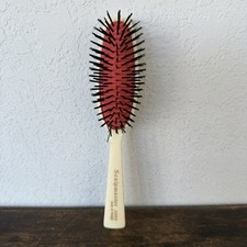 Vintage Scalpmaster 3000 Floral Cream Made In France Nylon Cushion Bristle 7 in.