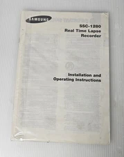 Samsung SSC-1280 Time Lapse Recorder MANUAL ONLY 