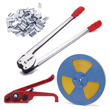 Banding Strapping Kit - Pallet Packaging Strapping Tool with Sealer Tools, 328'