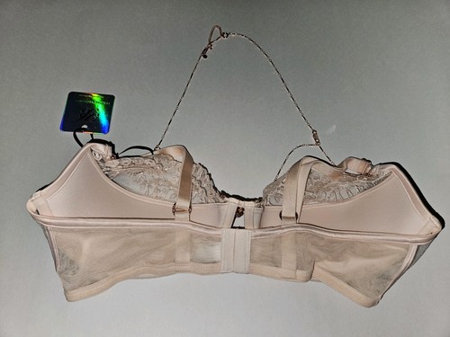 Honey Birdette Ruby Bra With Chain Size 38DDD Pink Diamonds NWT - Picture 6 of 9