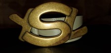 YVES SAINT LAURENT MENS BELT SIZE SIZE S/M MADE IN ITALY