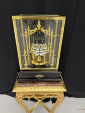 Antique Style  Congreve Style Flying Ball Mantle Skeleton Class  Gold Clock ￼￼