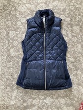 Lululemon Athletica Navy Blue Down For A Run Zip-Up Goose down Puffer Vest Sz 8