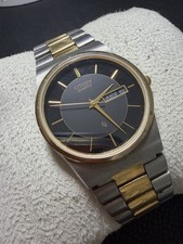 Vintage 1980s Citizen CQ 35mm Daydate Preside...