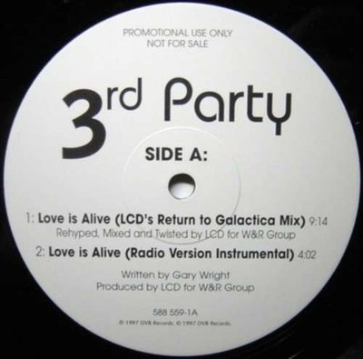 3rd Party - Love Is Alive 2x12'' Promo Vinyl Electronic House 170631