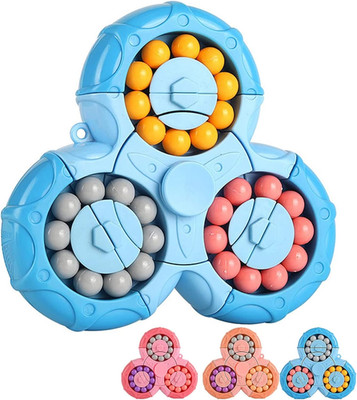 Magic Bean Rotating Brain Teaser Finger Puzzle Toy,Boys Girl Handheld Spinner St