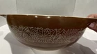 Vintage Pyrex Woodland Brown Cinderella Mixing Bowl  444  Large